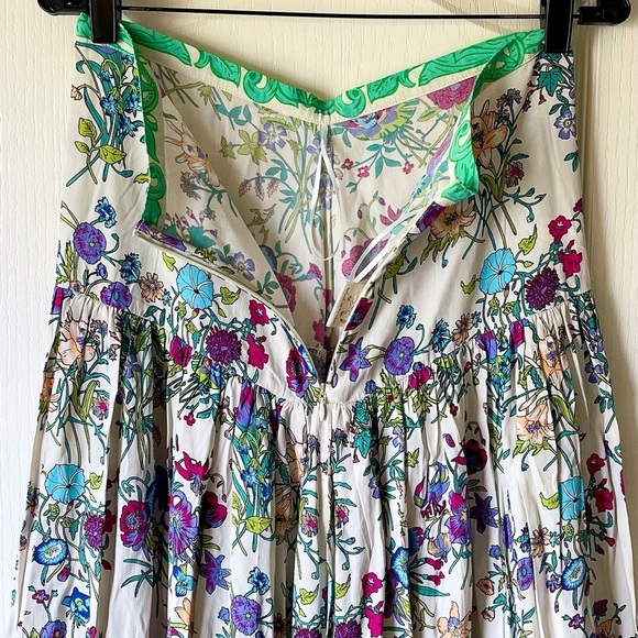 Spell & The Gypsy Queen Split Maxi Skirt Cream Floral Large NWT - Picture 7 of 10